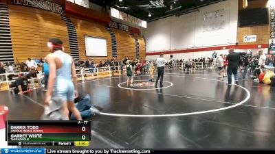 77 lbs Semifinal - Darris Todd, Lincoln Middle School vs Garret White, Thermopolis