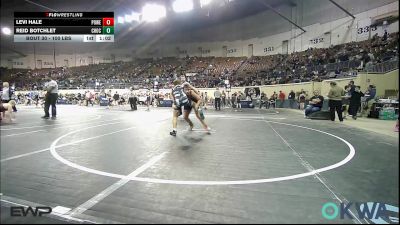 100 lbs Round Of 16 - Levi Hale, Powerhouse Wrestling vs Reid Botchlet, Choctaw Ironman Youth Wrestling