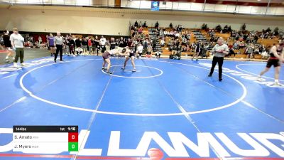 144 lbs Semifinal - Sonny Amato, Rumson-Fair Haven vs Jack Myers, Morristown