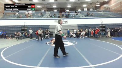 67 lbs Semifinal - Jiovani Rivera, Mountain Man Wrestling Club vs Cole Butler, All In Wrestling Academy