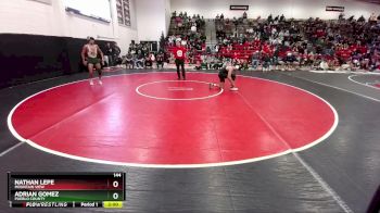 144 lbs Champ. Round 1 - Nathan Lepe, Mountain View vs Adrian Gomez, Pueblo County
