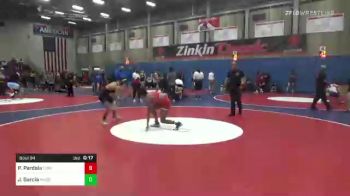 127 lbs Round Of 16 - Cisco Cabrera, Buchanan vs Eric Cruz, Pioneer Valley