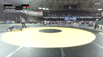 Boys 3A 132 lbs Cons. Round 2 - Hank Ghering, Cheney vs Myles Atkins, Federal Way