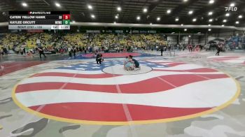 130 lbs Quarterfinal - Cateri Yellow Hawk, Sully Buttes vs Kaylee Orcutt, Miles City Wrestling Club