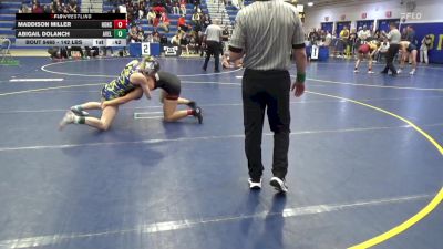 142 lbs Consy 7 - Maddison Miller, Honsdale vs Abigail Dolanch, Avella