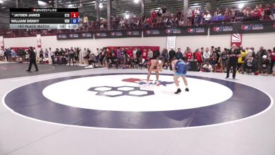 74 kg 1st Place Match - Jayden James, KD Training Center vs William Denny, Victory Elite Wrestling
