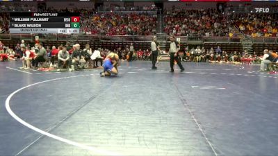 2A-165 lbs Quarterfinal - Blake Wilson, Burlington Notre Dame vs William Fullhart, Decorah
