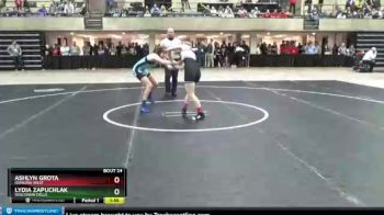 114 lbs Champ. Round 1 - Ashlyn Grota, Oshkosh West vs Lydia Zapuchlak, Wisconsin Dells