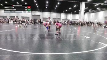 140-152 lbs Round 1 - Trinity Cook, One On One vs Aubrey **Baker, Heritage Youth Wrestling