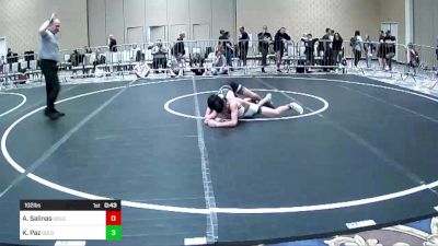 102 lbs Consi Of 8 #2 - Atticus Salinas, Gold Rush Wr Ac vs Keenan Paz, Gold Rush Wr Ac