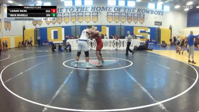215 lbs Quarterfinal - Logan Silva, Colonial vs Nick Boselli, Spanish River