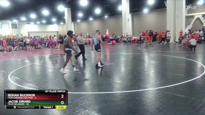 138 lbs Finals (2 Team) - Jacob Girard, Team Delaware vs Rohan Bucknor, Team Diamond Fish Pink