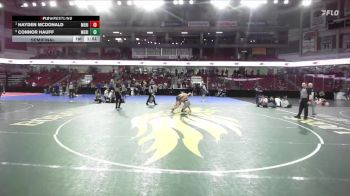 165 lbs Semifinal - Hayden McDonald, Meridian vs Connor Hauff, Meridian