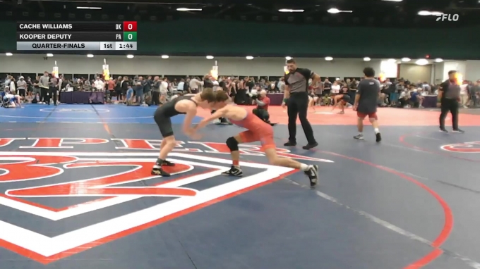 106 lbs Quarterfinal - Cache Williams, OK vs Kooper Deputy, PA