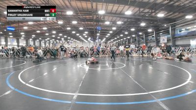 60 lbs Round 5 (4pm Saturday) - Finley Uhlenhake, Iowa vs Samantha Ham, Minnesota Funky Singlets