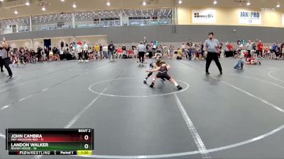 64 lbs Round 1 - Landon Walker, Rough House vs John Cambra, Mat Assassins Red