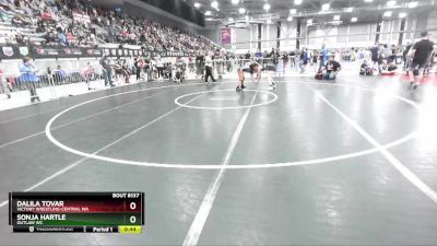 110 lbs Semifinal - Dalila Tovar, Victory Wrestling-Central WA vs Sonja Hartle, Outlaw WC