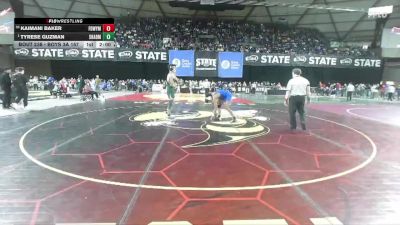 Boys 3A 157 lbs Champ. Round 2 - Tyrese Guzman, Shadle Park vs Kaimani Baker, Federal Way