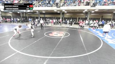 157 lbs Champ. Round 2 - Tristan Radeke, Unattached vs Grayson Lennon, Unattached