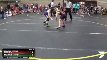 85 lbs Round 4 (6 Team) - Phoenix Peters, Foxfire WC vs Brandon Lefler, Untouchables Black