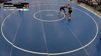 157 lbs Semis & 1st Wrestleback (8 Team) - Izayah Plunk, North Platte vs Ricardo Miranda, Omaha Bryan