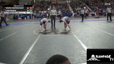 140 lbs Round 2 - Westin Winterscheidt, Clearwater vs Lane Wilmas, Clearwater