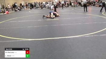 123 lbs Round Of 64 - Milo Martinez, Titans WC vs Luke Black, Temecula Valley WC