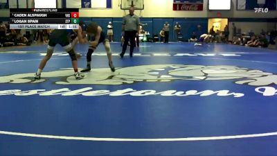 126 lbs 1st Place Match - Caden Alspaugh, Vancleave High School vs Logan Spain, St. Patrick`s High School