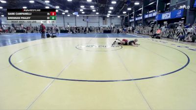 120 lbs Round Of 32 - Gabe Campanelli, PA vs Brennan Fraley, OH