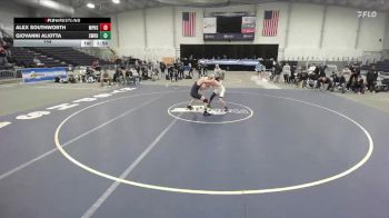 144 lbs Finals (4 Team) - Alex Southworth, Miller Place High Sch vs Giovanni Aliotta, Shoreham Wading River HS