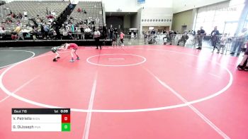 67-J lbs Quarterfinal - Vincent Petriello, RedNose Wrestling School vs Geno DiJoseph, Pittsgrove Wrestling Association