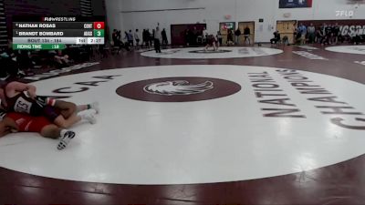 184 lbs Quarterfinal - Brandt Bombard, Augsburg vs Nathan Rosas, Central
