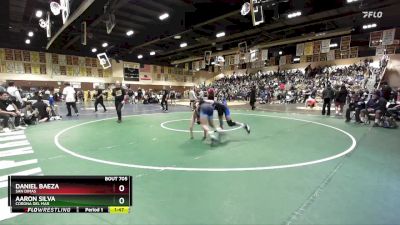 132 lbs Champ. Round 3 - Aaron Silva, Corona Del Mar vs Daniel Baeza, San Dimas