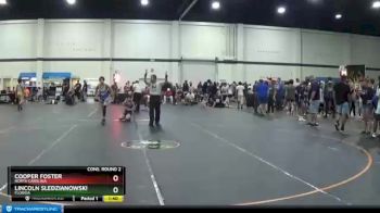 98 lbs Cons. Round 2 - Lincoln Sledzianowski, Florida vs Cooper Foster, North Carolina