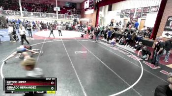 126 lbs Champ. Round 3 - Justice Lopez, Orting vs Gerardo Hernandez, Tonasket