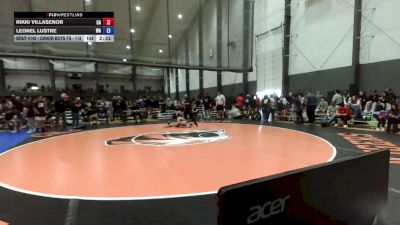 Junior Boys FS - 113 lbs Champ. Round 1 - Rikki Villasenor, CA vs Leonel Lustre, WA