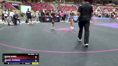 94 lbs Round 2 - Olivia Rubio, OK vs Kenzie Johnson, OK