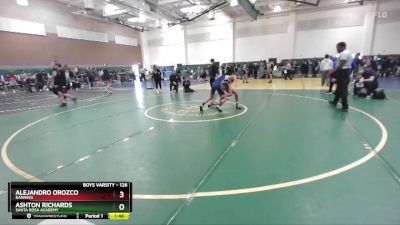 126 lbs Champ. Round 1 - Alejandro Orozco, Banning vs Ashton Richards, Santa Rosa Academy