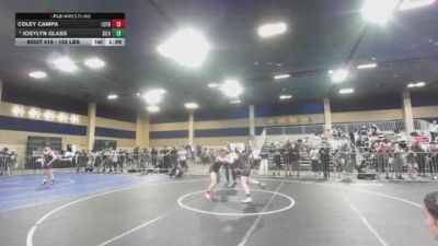 155 lbs Semifinal - Coley Campa, 10th Planet Las Vegas vs Josylyn Glass, Silverback RTC