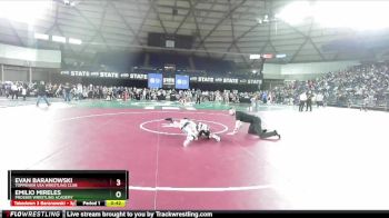 98 lbs Champ. Round 2 - Emilio Mireles, Prosser Wrestling Academy vs Evan Baranowski, Toppenish USA Wrestling Club