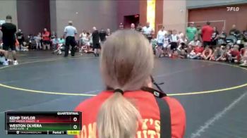 46 lbs Quarterfinals (8 Team) - Weston Olvera, Alpha Elite vs Kemp Taylor, East Kansas Eagles