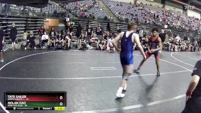 160 lbs Semis & 1st Wrestleback (8 Team) - Tate Sailer, North Dakota 1 vs Nolan Dao, Iowa USA Blue