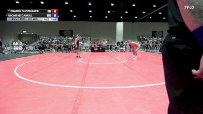 157 lbs Cons. Sub-quarters - Braden Shoemaker, Heartland Wrestling Academy vs Micah McCaskill, NB Elite