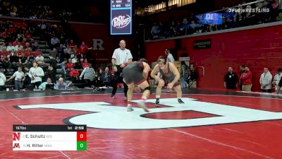 197 lbs Quarterfinal - Eric Schultz, Nebraska vs Hunter Ritter, Minnesota