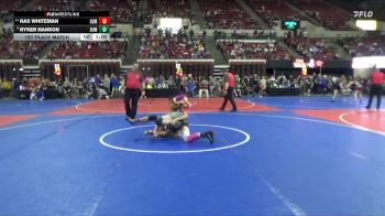 158 lbs 1st Place Match - Ryker Hanson, Unattached vs Kas Whiteman, Browning High School