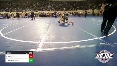 132 lbs Round Of 16 - Raden Berg, Hinton Takedown Club vs James Anderson, Prodigy Elite Wrestling