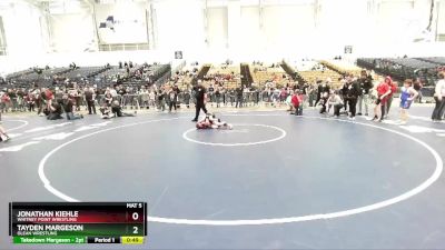 102 lbs Cons. Round 3 - Jonathan Kiehle, Whitney Point Wrestling vs Tayden Margeson, Olean Wrestling