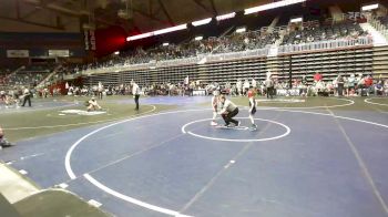 42 lbs Rr Rnd 1 - Hunter Carlyle, Mat Demon WC vs Marley Senne, Bozeman WC