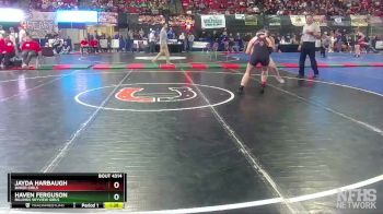 G - 152 lbs Quarterfinal - Haven Ferguson, Billings Skyview Girls vs Jayda Harbaugh, Baker Girls