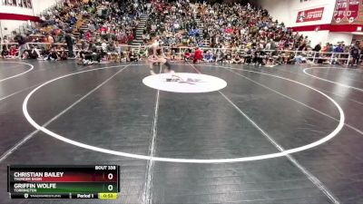 132 lbs Cons. Round 2 - Christian Bailey, Thunder Basin vs Griffin Wolfe, Torrington